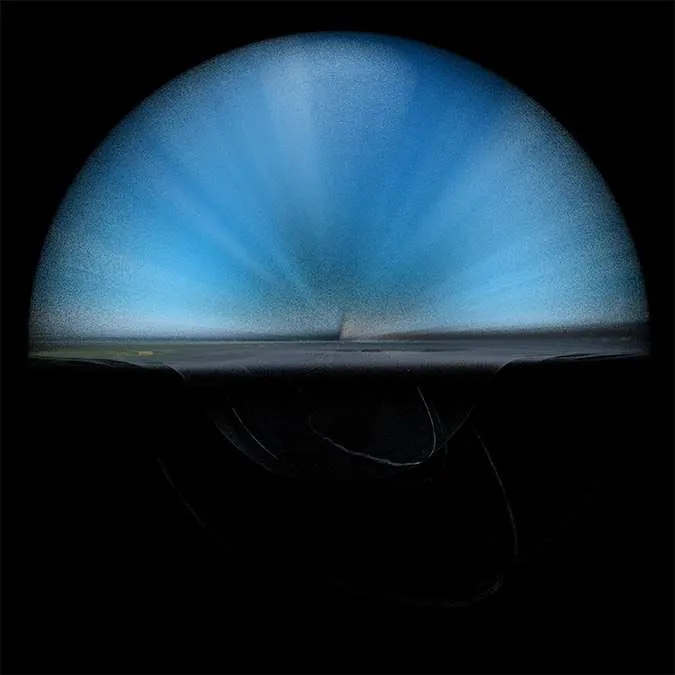 Bursts of colour from site fade in and out